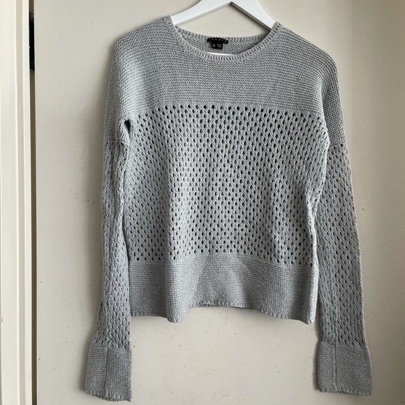 Theory Orsa Sweater in Fine Ocean - Picture 3 of 5
